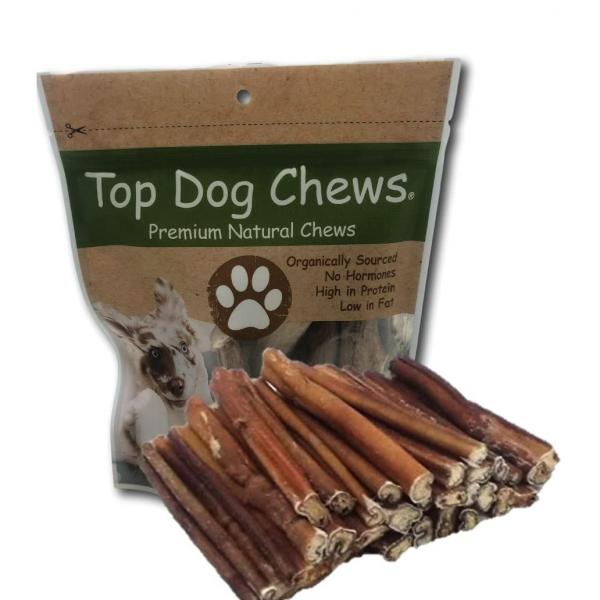 4. Pet's Choice Naturals Bully Sticks 6-calowe przysmaki dla psów