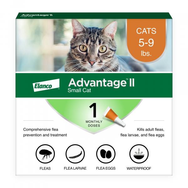 1. Advantage II Flea Spot Treatment dla kotów - najlepszy ogólnie