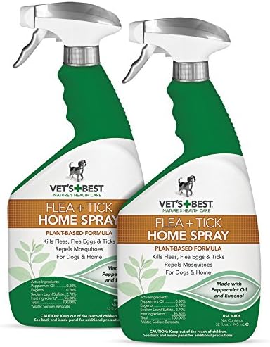 1. Vet's Best Spray na pchły i kleszcze na podwórko - najlepszy ogólnie