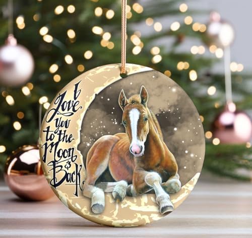 6. Ozdoby świąteczne z szytym koniem Dala autorstwa The Homesteady