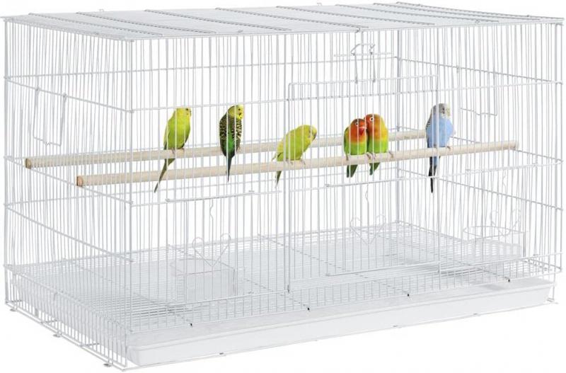 4. Yaheetech 54-in Rolling Metal Large Parrot Cage Mobilna klatka dla ptaków z odłączanym stojakiem