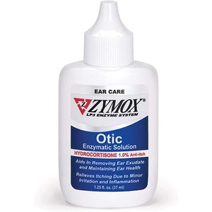 1. Zymox Otic Pet Ear Treatment With Hydrocortisone - Najlepszy ogólnie