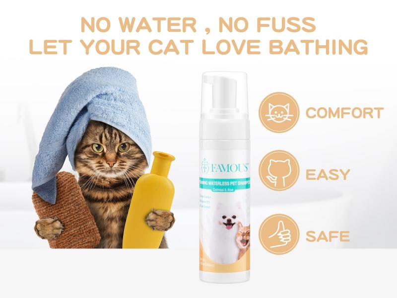 Czy szampon bezwodny jest bezpieczny dla kotów?