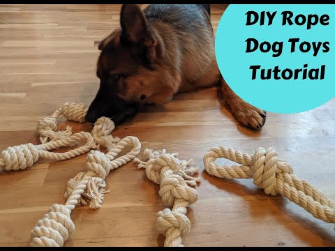 8. Zabawka dla psa z liną DIY od Instructables