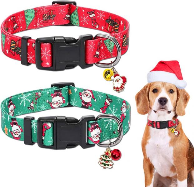 6. Disney Mickey Mouse Holiday Dog Collar