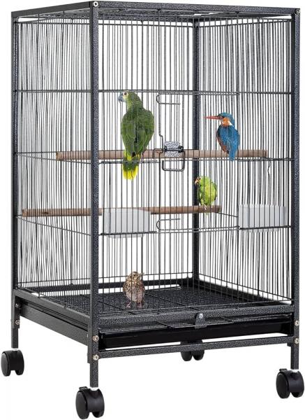 8. Yaheetech 54-In Rolling Metal Mobile Bird Cage