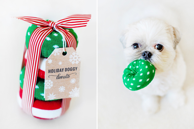 5. Świąteczna zabawka dla psa z liny od Six Dollar Family