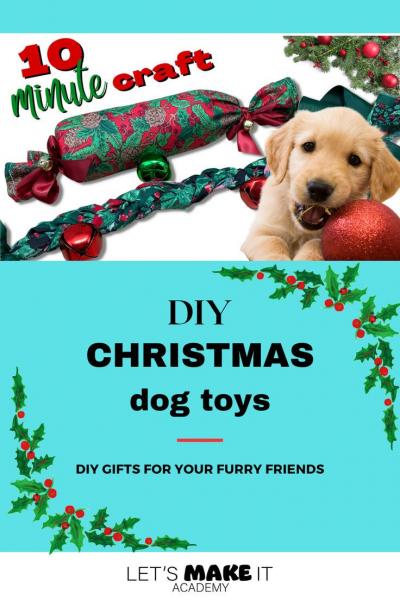 3. DIY Christmas Wreath Dog Toy autorstwa Sew Historically