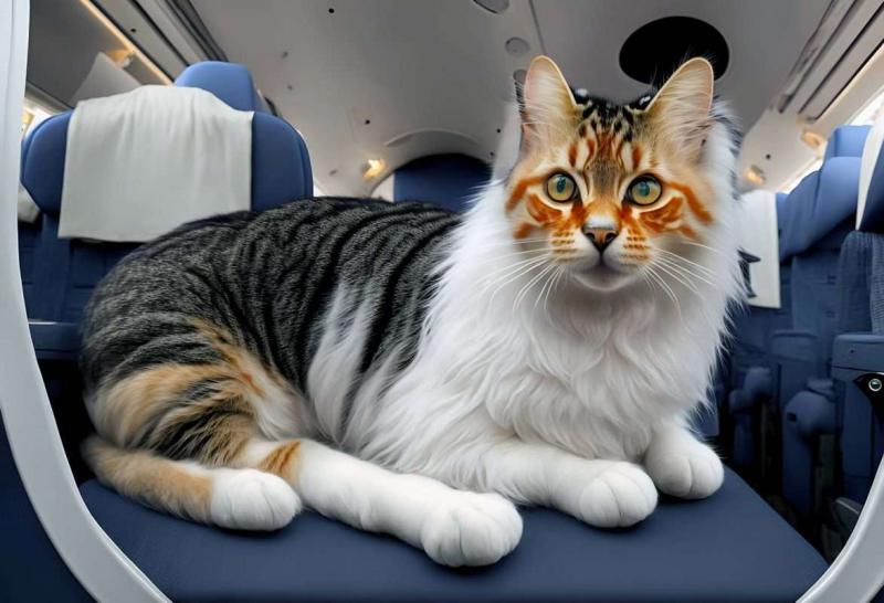 Przewożenie kota w samolocie
